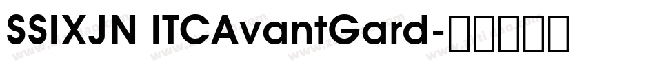 SSIXJN ITCAvantGard字体转换